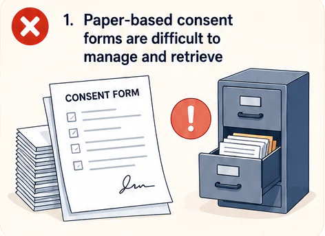 Paper-based consent management