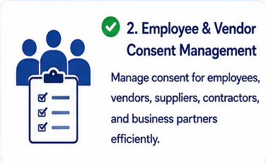 Employee & vendor consent management