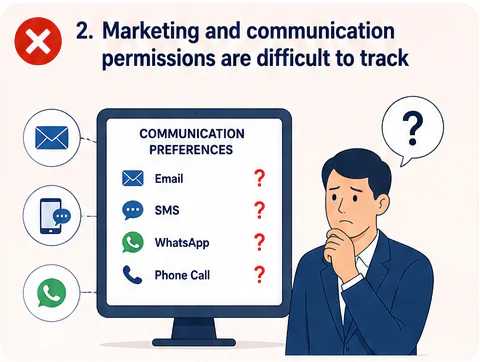 Hard-to-track marketing permissions