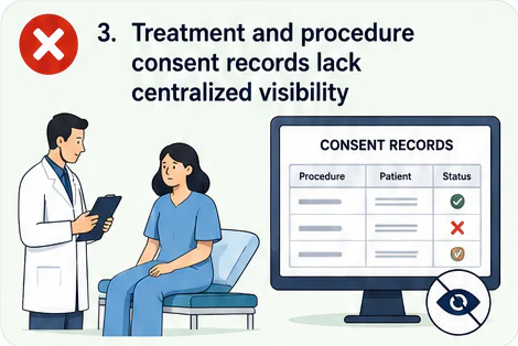 Fragmented consent records