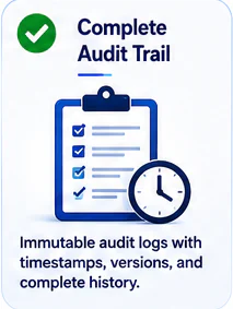 Complete audit trail