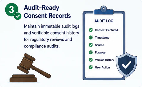 Audit-ready consent records