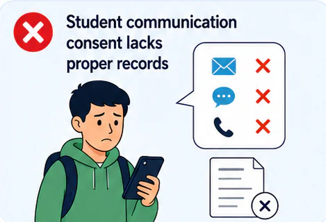 Poor student communication consent