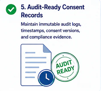 Audit-ready consent records