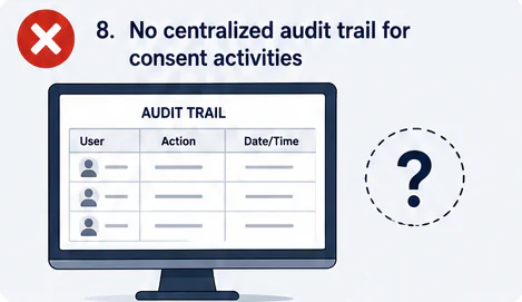 No centralized audit trail