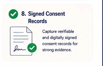 Signed consent records