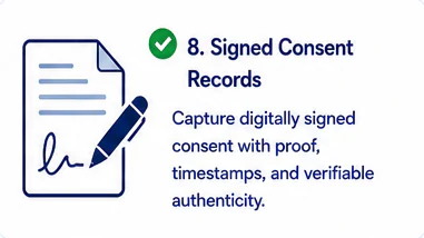 Signed consent records
