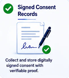 Signed consent records